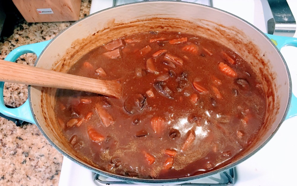 Vegan "Beef" and Wine