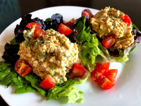 Dilly Chickpea Salad Wraps