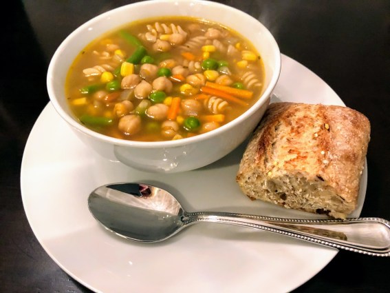 Chickpea and Veggie Noodle Soup