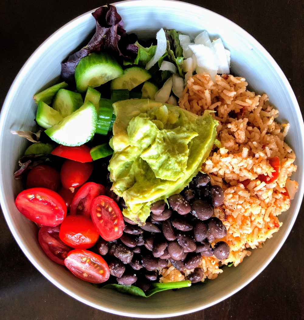 Mexican Brown Rice Taco Salad