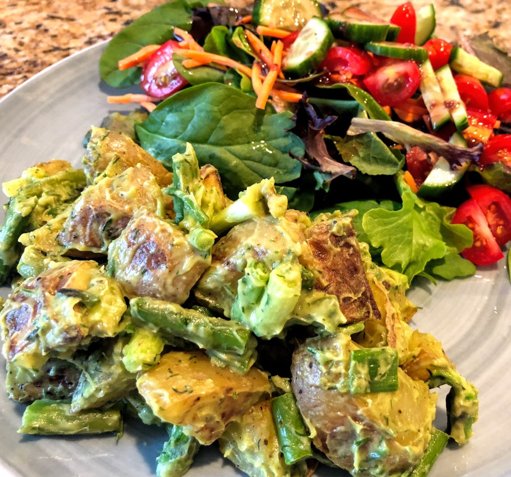 Creamy Avocado & Asparagus Potato Salad