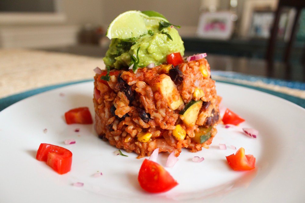 Loaded Mexican Rice Bake