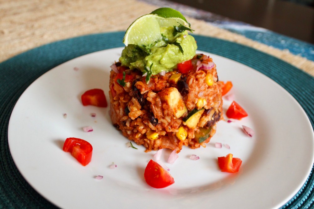 Loaded Mexican Rice Bake