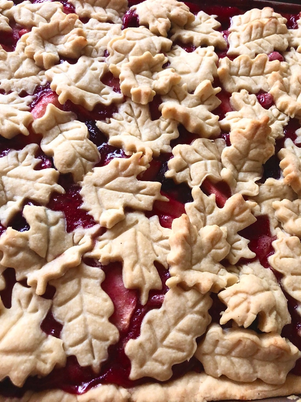 Apple and Cherry Slab Pie